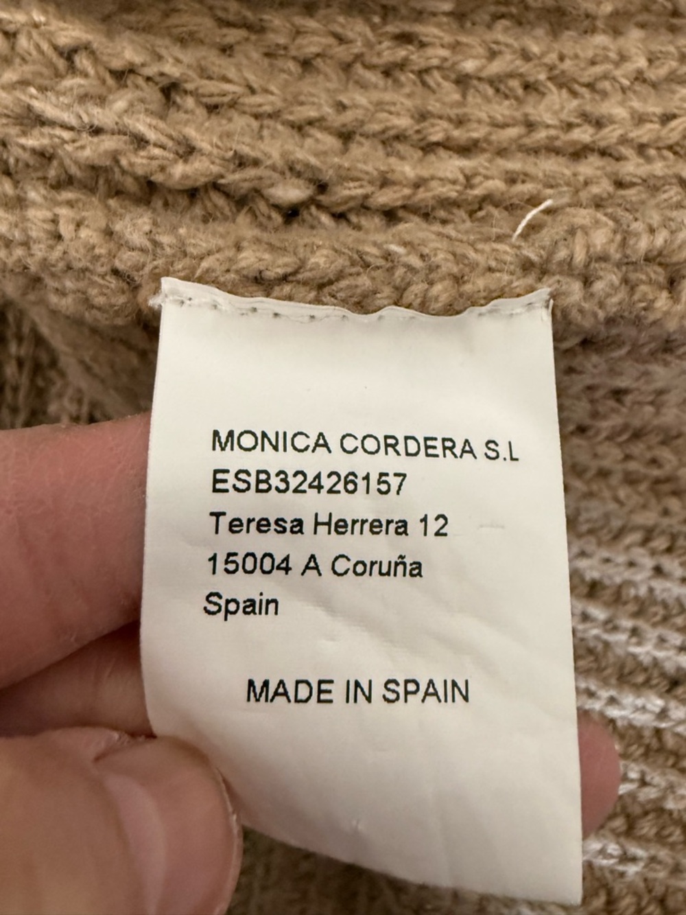 MONICA CORDERA Chunky Wool Cardigan (see measurements) - Picture 12 of 16